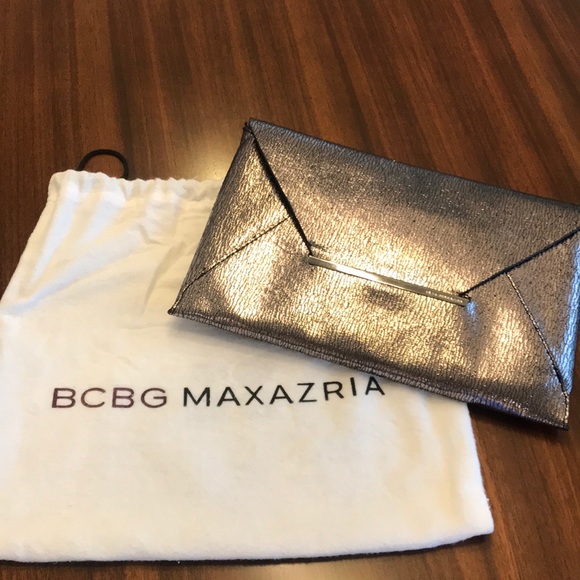 BCBGMaxAzria Handbags - BCBG Harlow Clutch, new with tag/dust bag